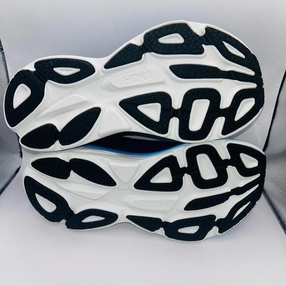 HOKA MENS BONDI 8 OUTERSPACE/ALLABOARD COMFORTABLE FIRM ATHLETIC SHOES SIZE 9.5D - Picture 5 of 5